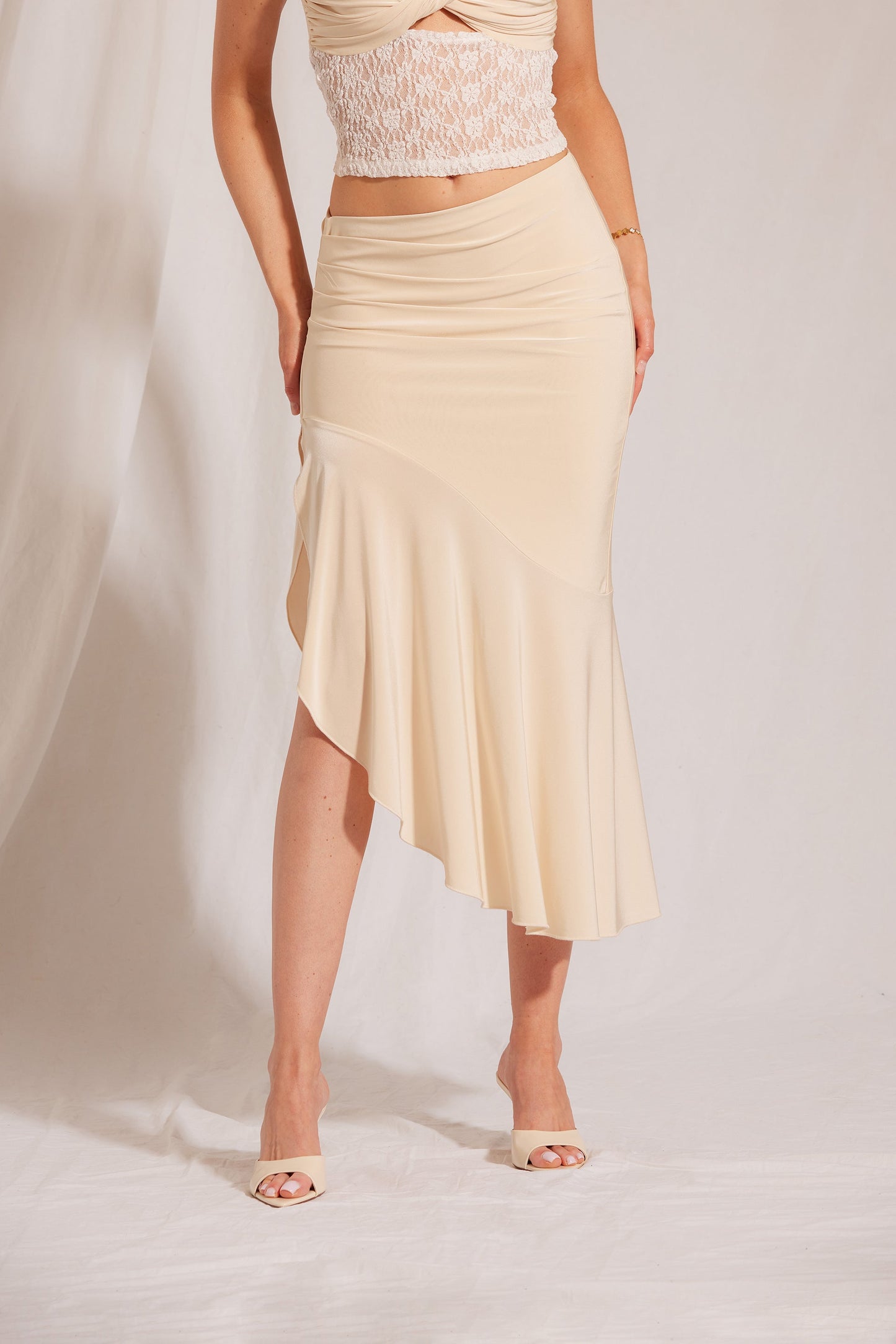 Asymmetrical Midi Skirt BAHARI
