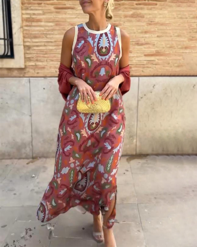 Valencia - Elegant Set with Dress and Flowing Cardigan