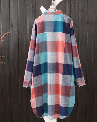 Ingrid | Flowy Plaid Shirt