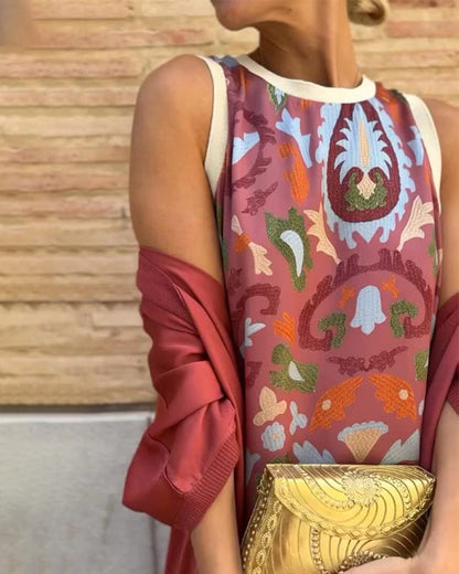 Valencia - Elegant Set with Dress and Flowing Cardigan
