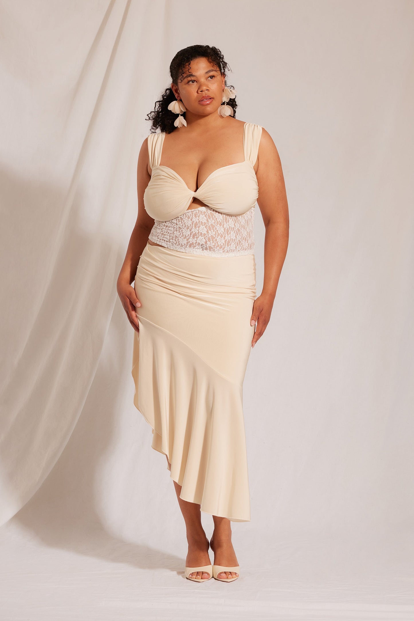 Asymmetrical Midi Skirt BAHARI