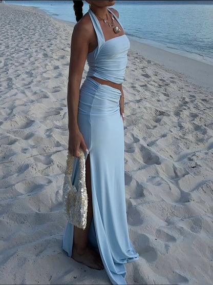 Maxi Skirt ZULA | Light Blue